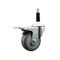 Service Caster 3.5'' Gray Poly Swivel 7/8'' Expanding Stem Caster Total Lock Brake SCC-EXTTL20S3514-PPUB-78 - alternate 1